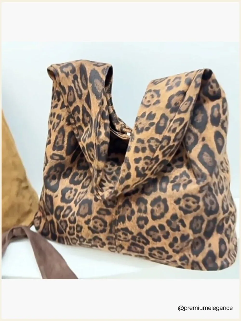 Faux Suede Hobo Bag - Slouchy Crescent Shoulder Purse - Large Vegan Suede Tote